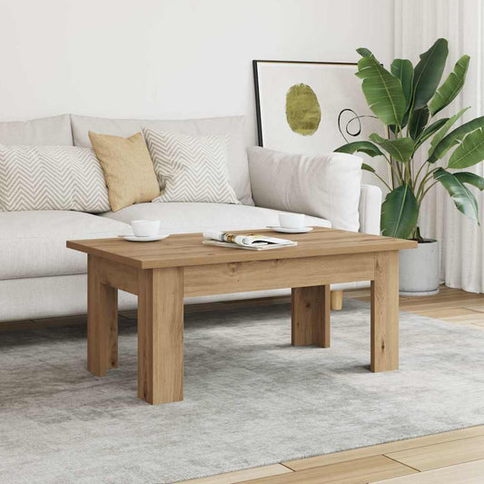 Tavolino da Salotto Artigianale 100x60x42 cm Legno Multistrato | homemem39