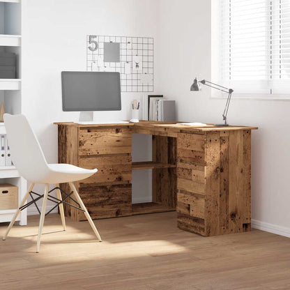 Scrivania ad Angolo Legno Vecchio 145x100x76 cm Truciolato | homemem39
