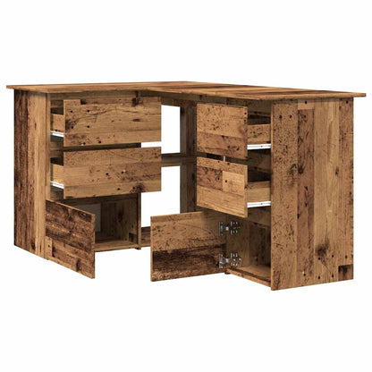 Scrivania ad Angolo Legno Vecchio 145x100x76 cm Truciolato | homemem39