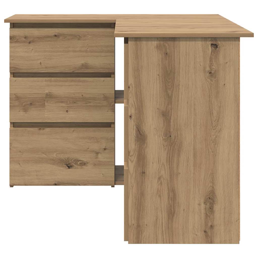 Scrivania Angolo Rovere Artigianale 145x100x76 cm Truciolato