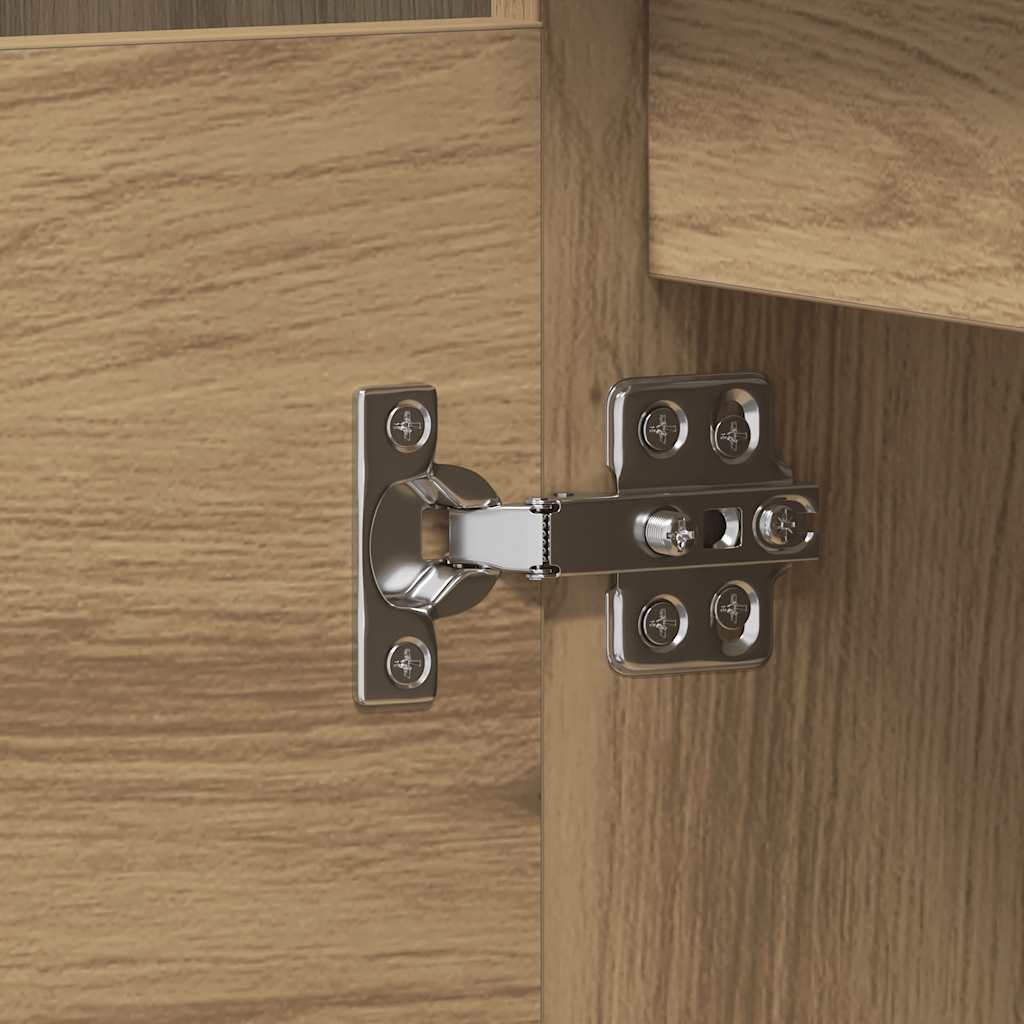 Scrivania Angolo Rovere Artigianale 145x100x76 cm Truciolato