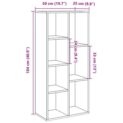 Libreria Legno Antico 50x25x104 cm | homemem39