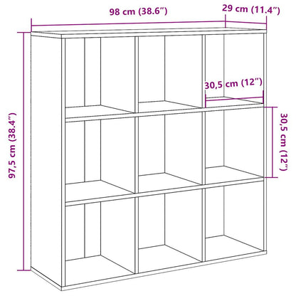 Libreria Legno Antico 98x29x97,5 cm | homemem39