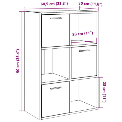 Libreria Legno Antico 60,5x30x90 cm in Legno Multistrato | homemem39