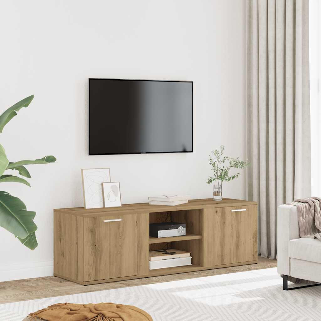 Mobile Porta TV Rovere Artigianale Legno Multistrato - homemem39