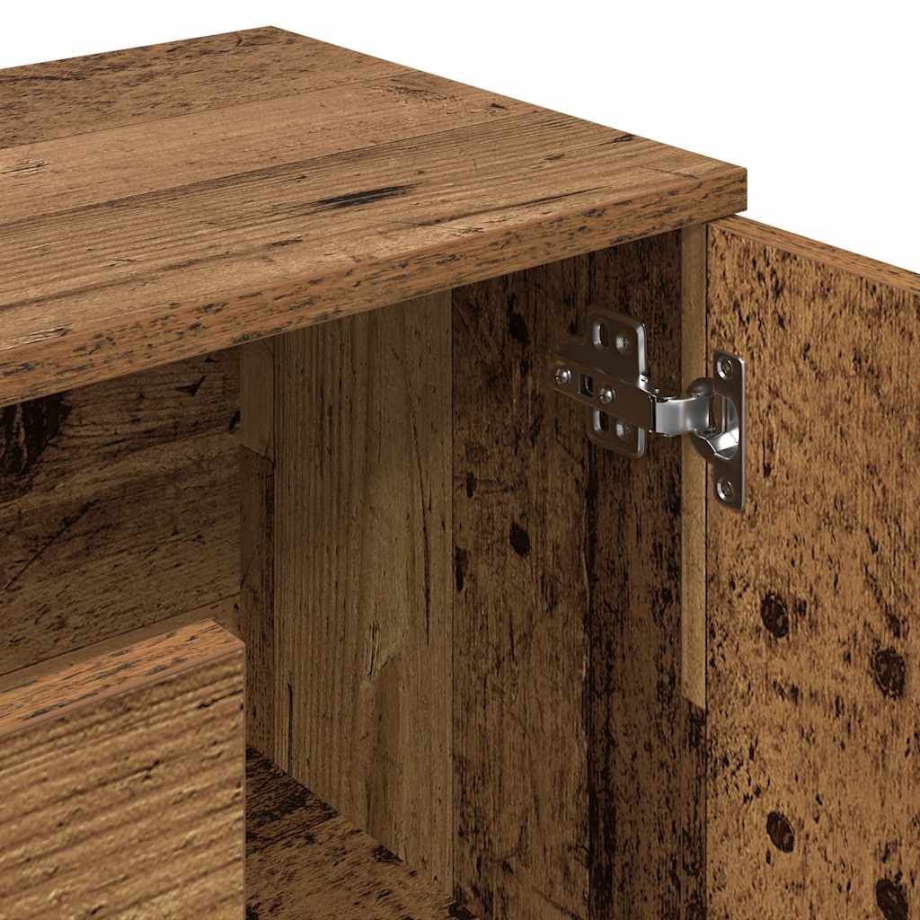 Credenza Legno Antico 90x29,5x65 cm in Legno Multistrato - homemem39