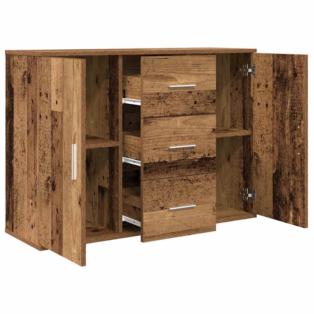Credenza Legno Antico 90x29,5x65 cm in Legno Multistrato - homemem39