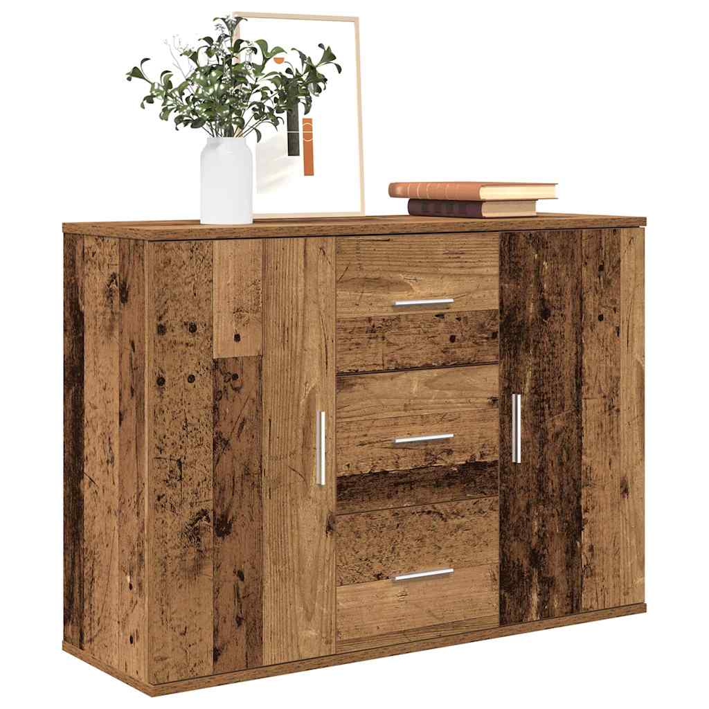 Credenza Legno Antico 90x29,5x65 cm in Legno Multistrato - homemem39