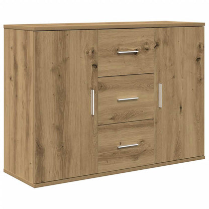 Credenza Rovere Artigianale 90x29,5x65 cm in Legno Multistrato - homemem39
