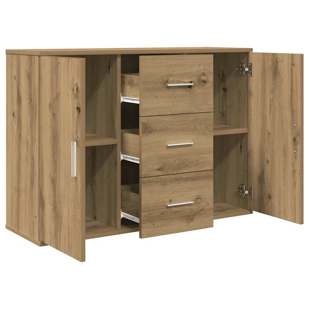 Credenza Rovere Artigianale 90x29,5x65 cm in Legno Multistrato - homemem39