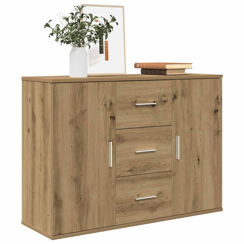 Credenza Rovere Artigianale 90x29,5x65 cm in Legno Multistrato - homemem39