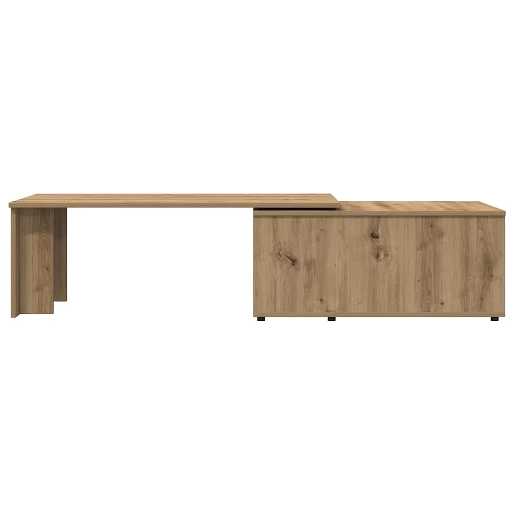 Tavolino da Salotto Rovere Artigianale 150x50x35 cm Truciolato