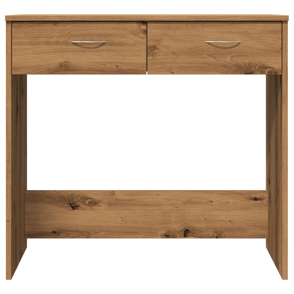 Scrivania Rovere Artigianale 80x40x75 cm in Legno Multistrato - homemem39