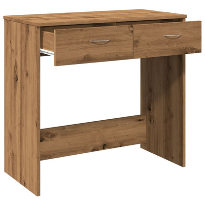 Scrivania Rovere Artigianale 80x40x75 cm in Legno Multistrato - homemem39
