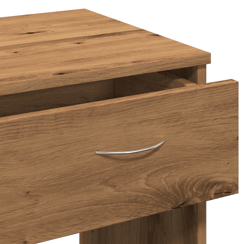 Scrivania Rovere Artigianale 80x40x75 cm in Legno Multistrato - homemem39