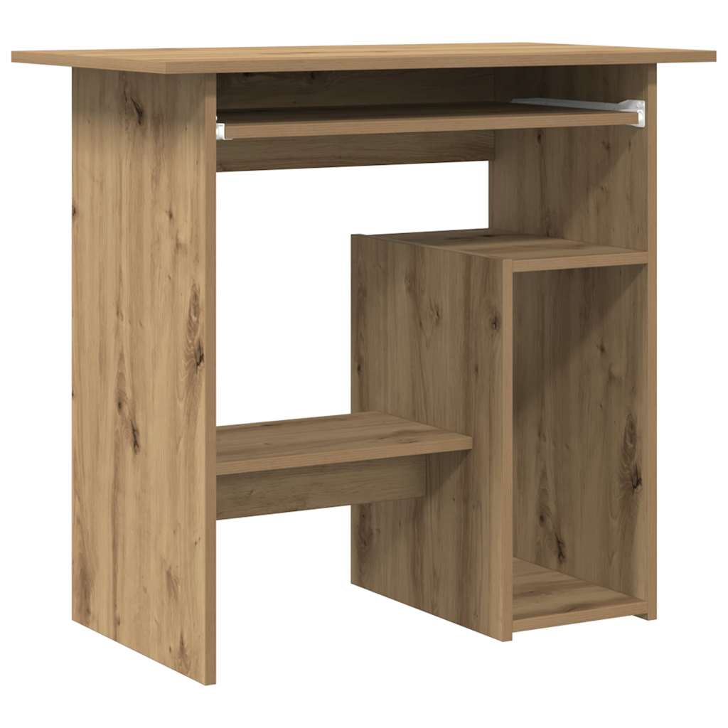 Scrivania Rovere Artigianale 80x45x74 cm in Legno Multistrato - homemem39
