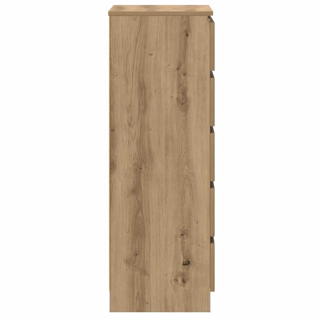 Cassettiera Rovere Artigianale 60x36x103cm in Legno Multistrato - homemem39