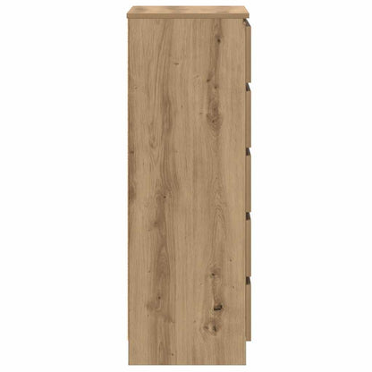 Cassettiera Rovere Artigianale 60x36x103cm in Legno Multistrato - homemem39