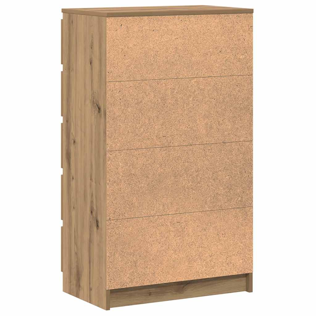 Cassettiera Rovere Artigianale 60x36x103cm in Legno Multistrato - homemem39