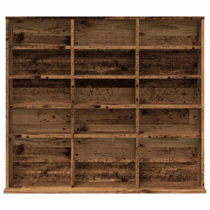 Mobile Porta CD Legno Antico 50x33x117,5 cm Legno Multistrato | homemem39
