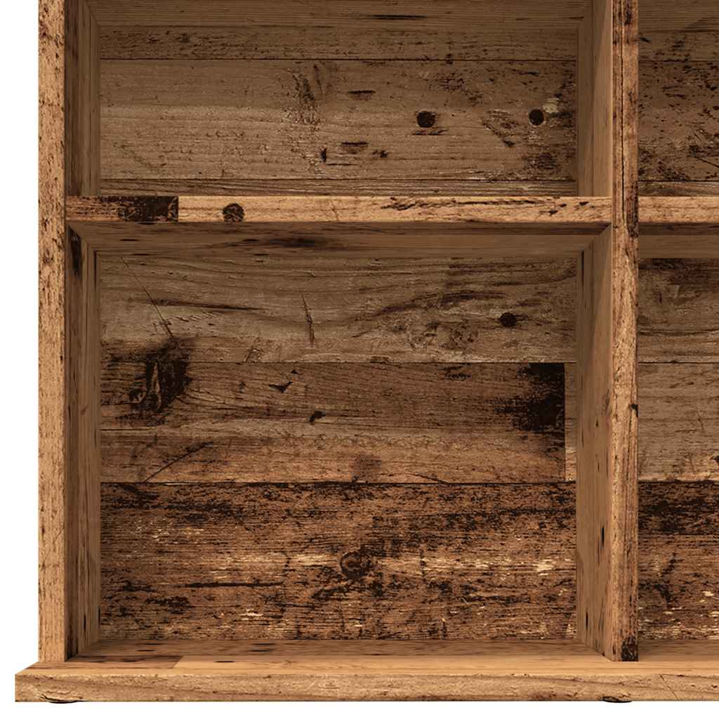 Mobile Porta CD Legno Antico 50x33x117,5 cm Legno Multistrato - homemem39