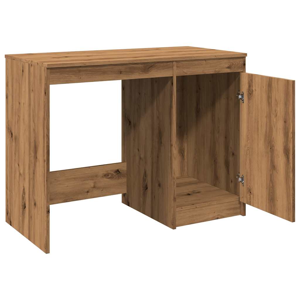 Scrivania Rovere Artigianale 100x50x76 cm in Legno Multistrato - homemem39