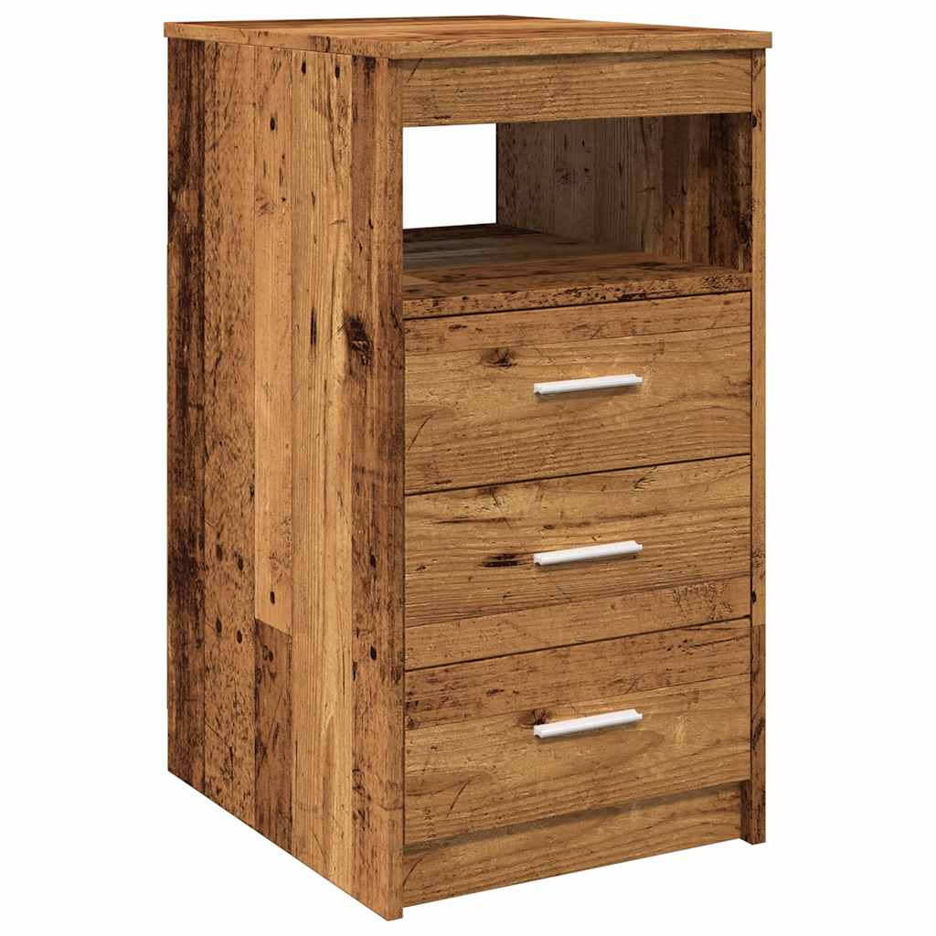 Cassettiera Legno Antico 40x50x76 cm in Truciolato | homemem39