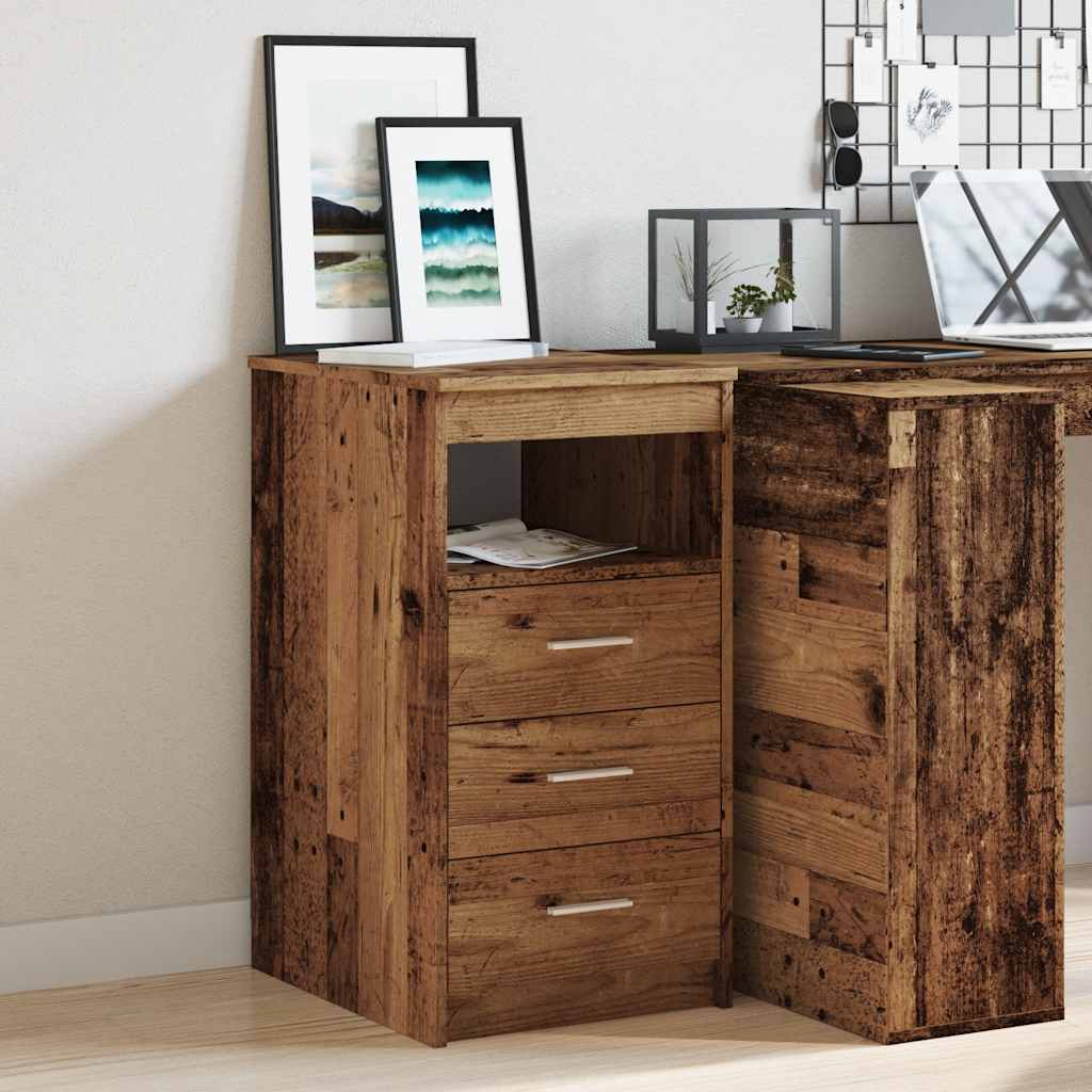 Cassettiera Legno Antico 40x50x76 cm in Truciolato | homemem39