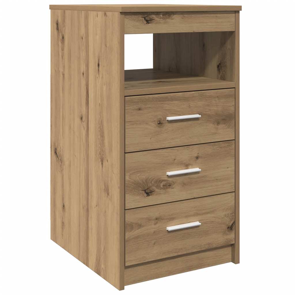 Cassettiera Rovere Artigianale 40x50x76 cm in Truciolato | homemem39