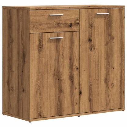 Credenza Rovere Artigianale 80x36x75 cm in Truciolato - homemem39