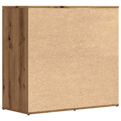Credenza Rovere Artigianale 80x36x75 cm in Truciolato - homemem39