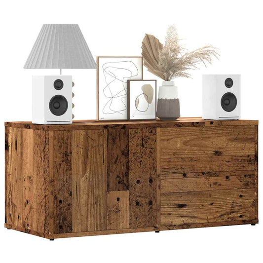 Mobile Porta TV Legno Antico 80x34x35,5 cm Legno Multistrato - homemem39