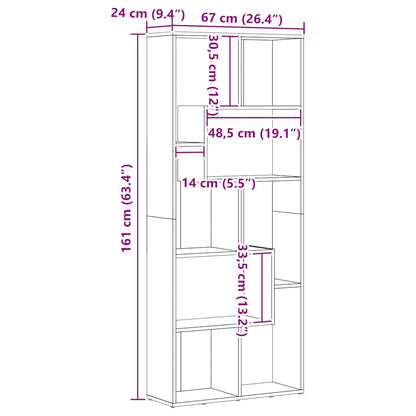 Libreria Artisan Rovere 67x24x161 cm Legno ingegnerizzato | homemem39