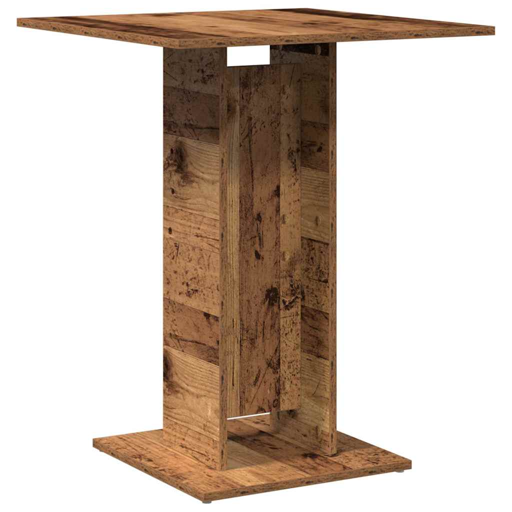 Tavolo da Bistrot Legno Antico 60x60x75 cm in Truciolato | homemem39
