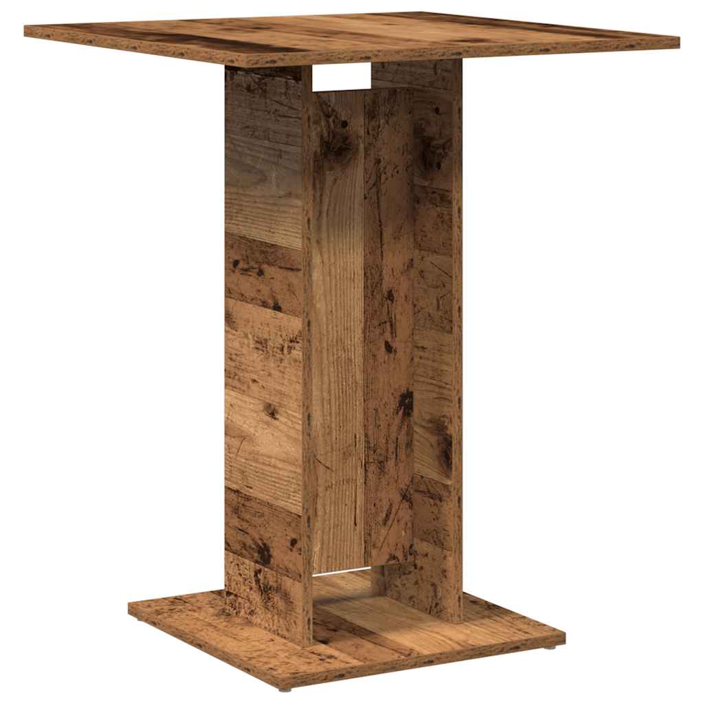 Tavolo da Bistrot Legno Antico 60x60x75 cm in Truciolato | homemem39
