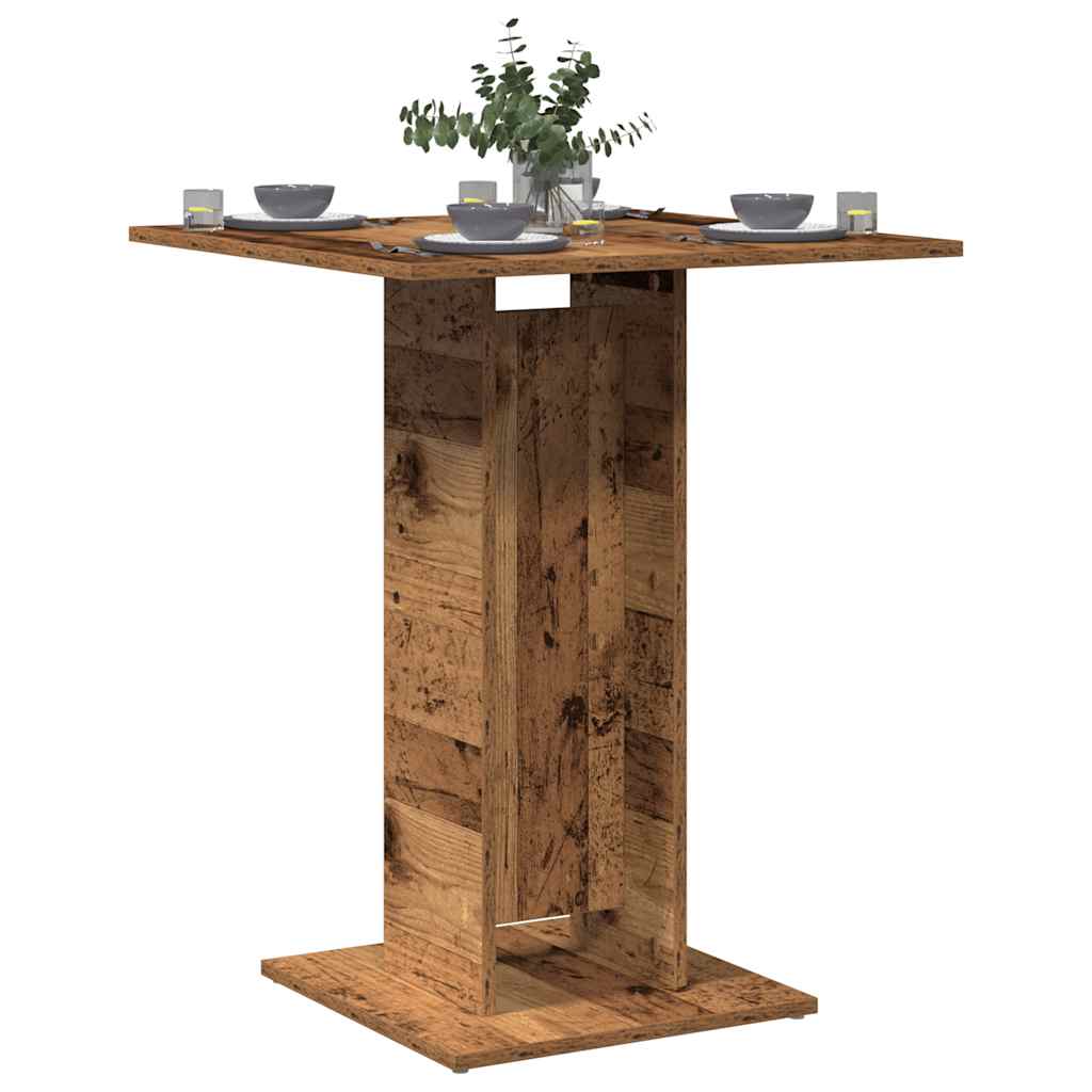 Tavolo da Bistrot Legno Antico 60x60x75 cm in Truciolato | homemem39