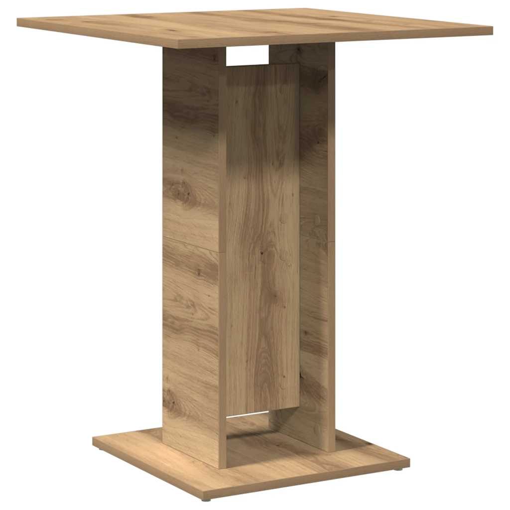 Tavolo da Bistrot Rovere Artigianale 60x60x75 cm in Truciolato | homemem39