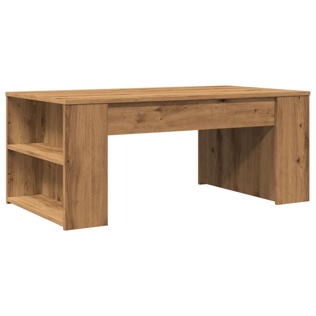 Tavolino Salotto Rovere Artigianale 102x55x42 cm Multistrato | homemem39