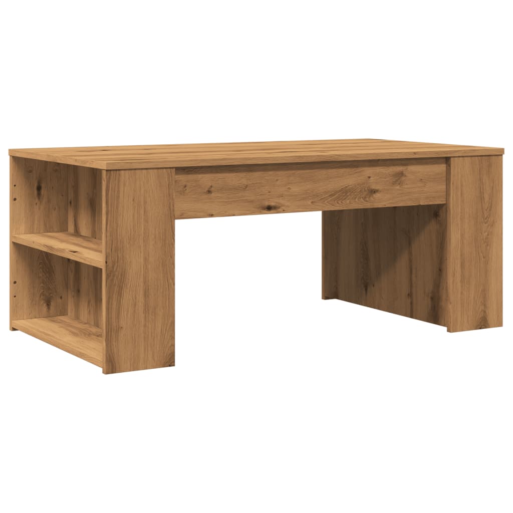 Tavolino Salotto Rovere Artigianale 102x55x42 cm Multistrato | homemem39