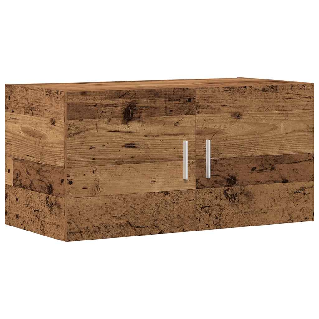 Armadietto da Parete Legno Antico 80x39x40 cm in Truciolato | homemem39