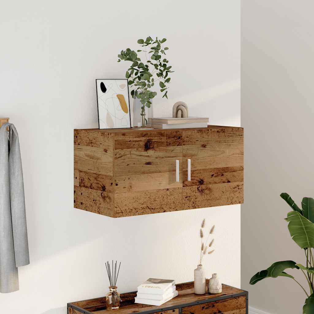 Armadietto da Parete Legno Antico 80x39x40 cm in Truciolato | homemem39