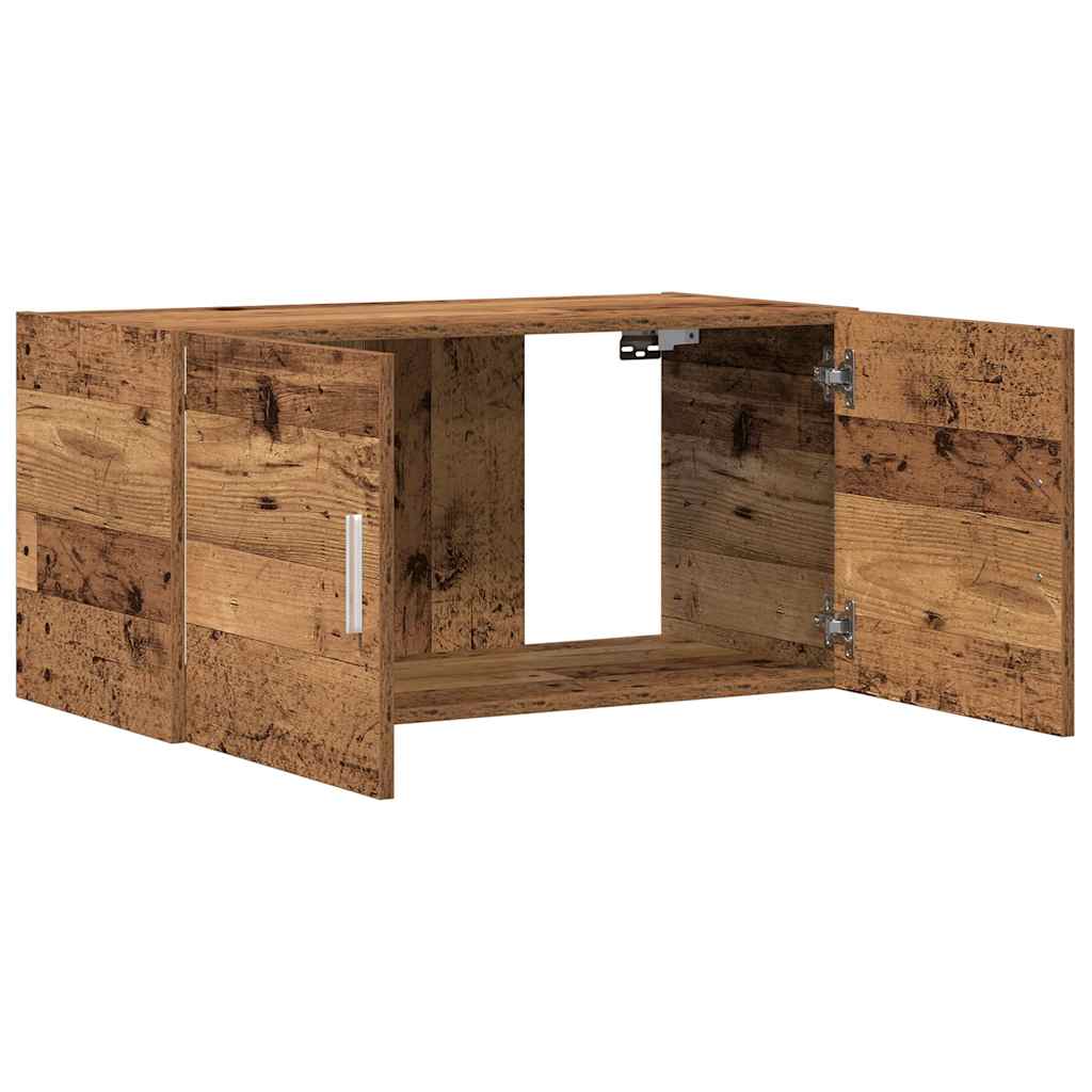 Armadietto da Parete Legno Antico 80x39x40 cm in Truciolato | homemem39