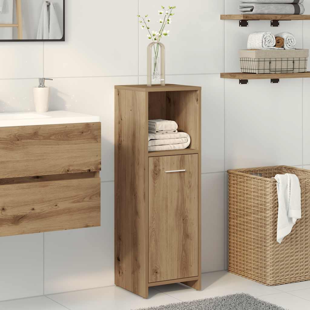 Armadietto Bagno Artigianale 30x30x95 cm in Legno Multistrato