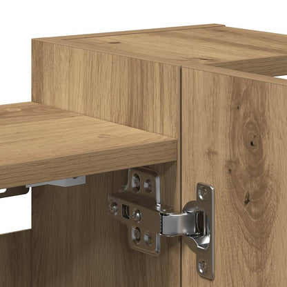 Mobile da Bagno Specchio Rovere Artigianale Legno Multistrato | homemem39