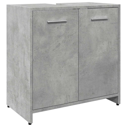 Mobile Lavabo Bagno Grigio Cemento 60x33x60cm Legno Multistrato | homemem39