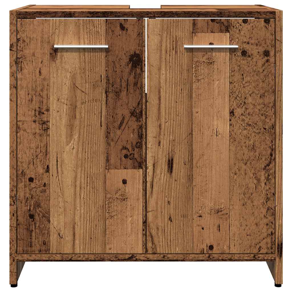 Mobile Lavabo Bagno Legno Antico 60x33x60 cm Legno Multistrato | homemem39