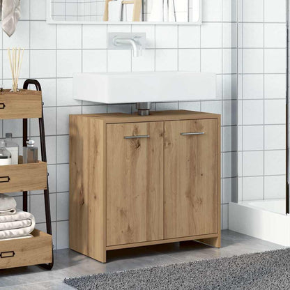 Mobile Lavabo Bagno Rovere Artigianale Legno Multistrato | homemem39