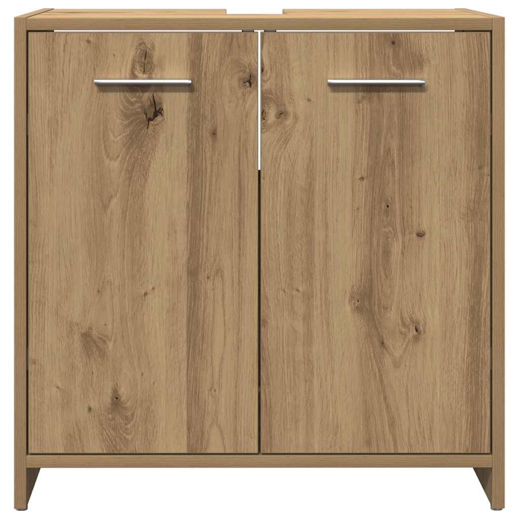 Mobile Lavabo Bagno Rovere Artigianale Legno Multistrato | homemem39