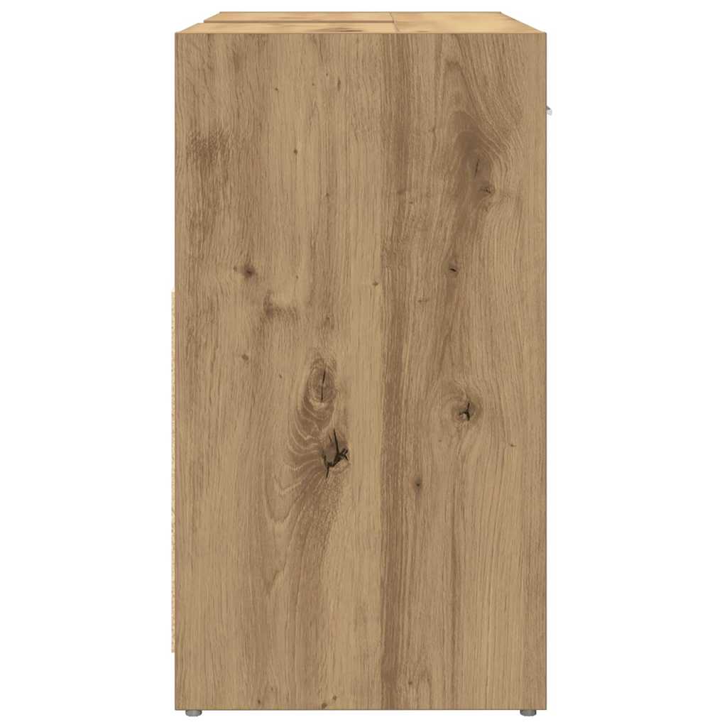 Mobile Lavabo Bagno Rovere Artigianale Legno Multistrato | homemem39