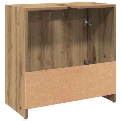 Mobile Lavabo Bagno Rovere Artigianale Legno Multistrato | homemem39